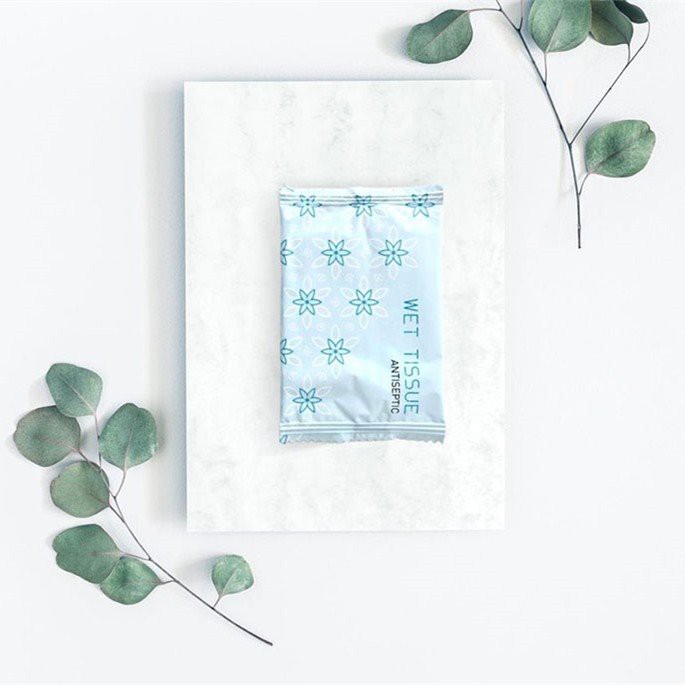 ผ้าเช็ดทำความสะอาดเปียก Flushable ห่อเป็นรายบุคคลสำหรับการเดินทาง