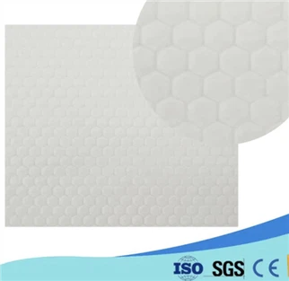 Airthrough นูนผ้านอนวูฟเวน Hydrophilic ม้วนวัตถุดิบของผ้าอ้อมเด็ก S Cut